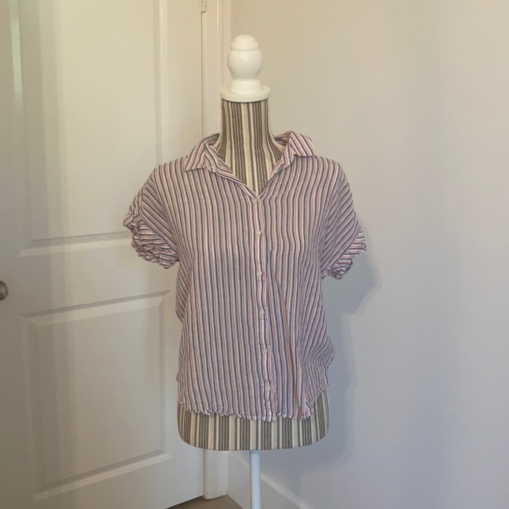 Nautical professional banana republic top